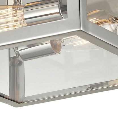 ELK Lighting Parameters 2-Light Flush Mount, Clear Glass