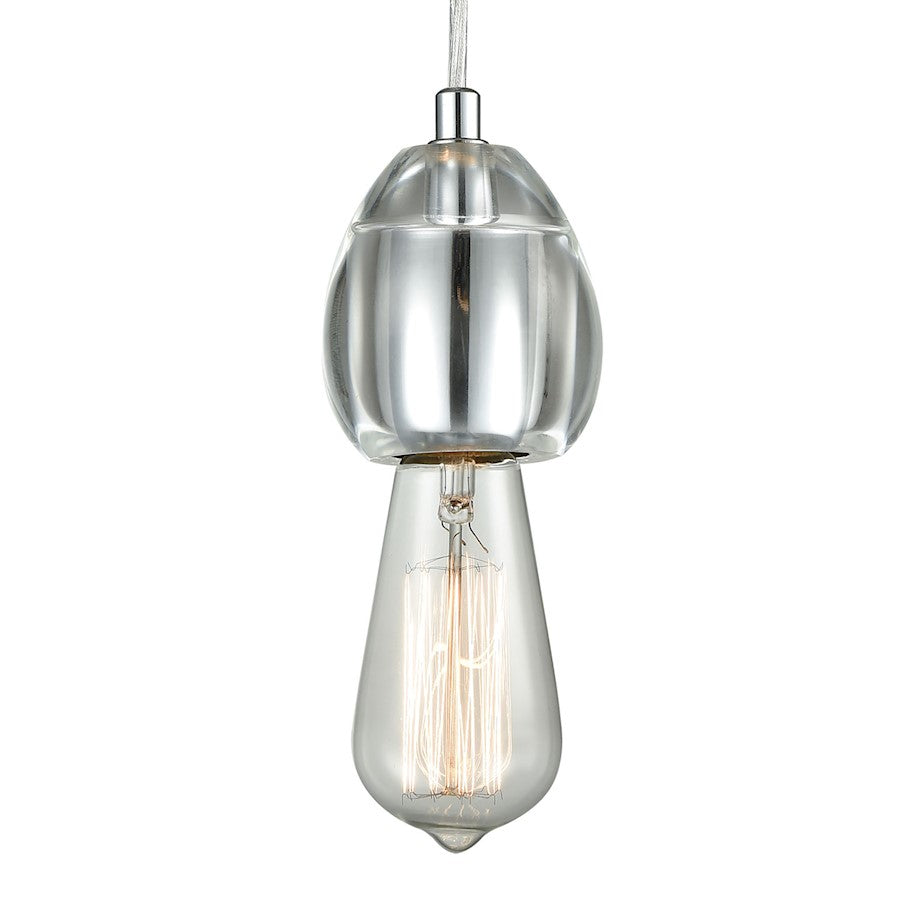 1 Light Mini Pendant, Polished Chrome