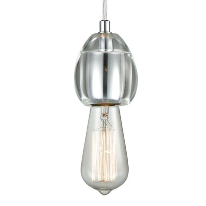 1 Light Mini Pendant, Polished Chrome