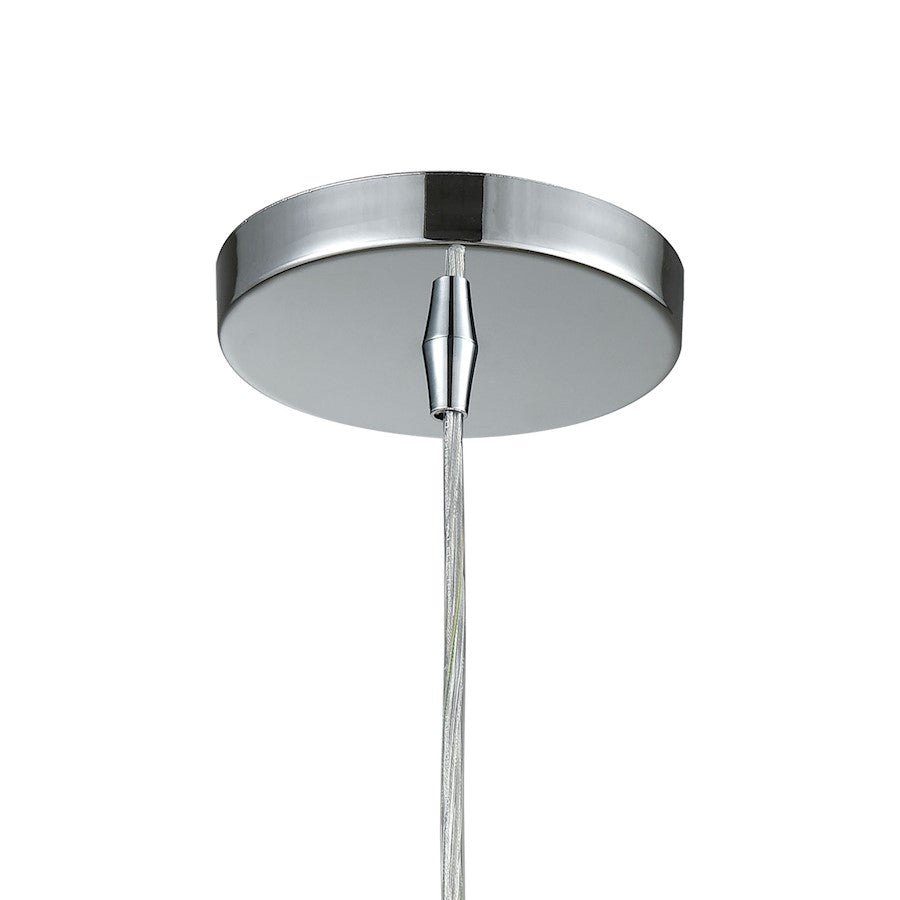 1 Light Mini Pendant, Polished Chrome