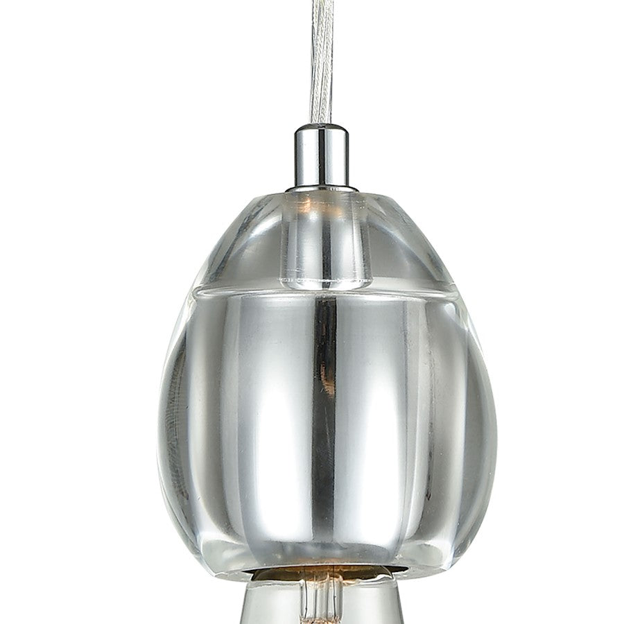 1 Light Mini Pendant, Polished Chrome