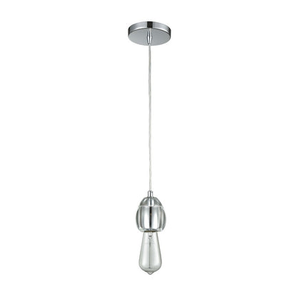 1 Light Mini Pendant, Polished Chrome