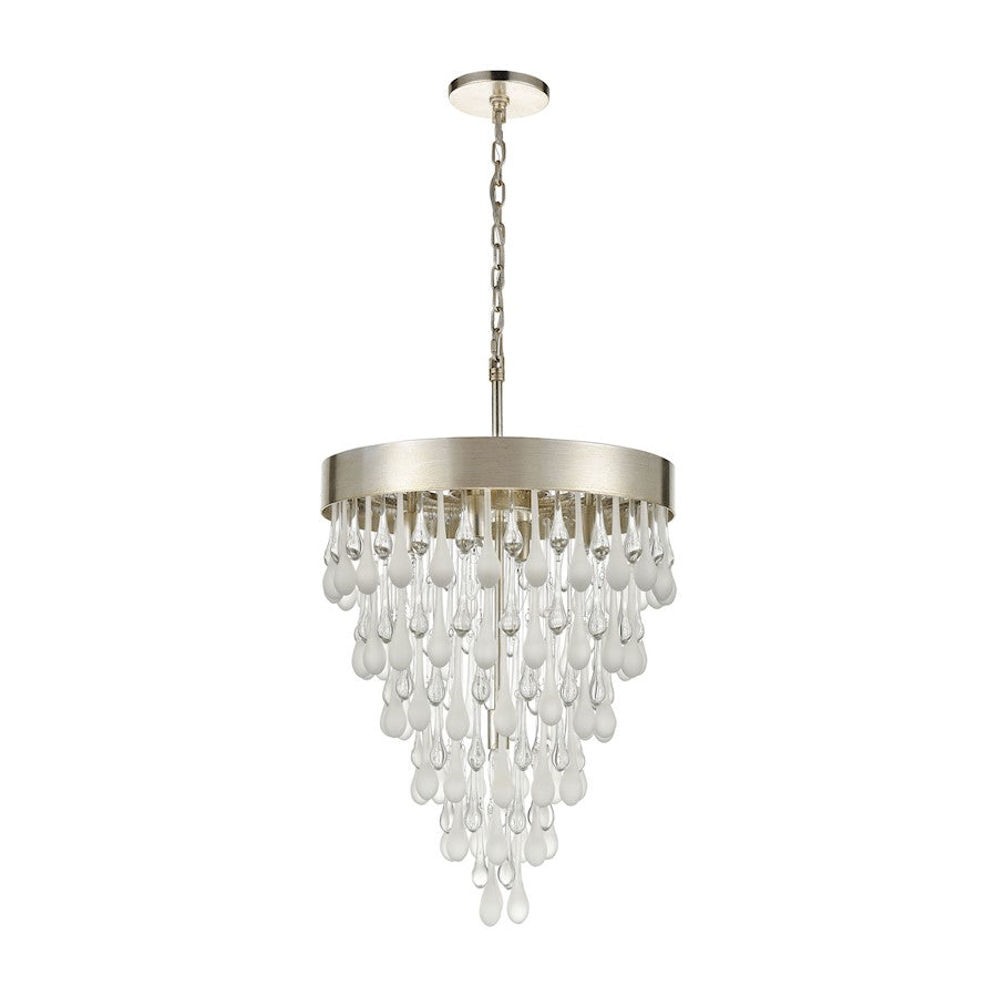 Morning Frost Chandelier, Silver