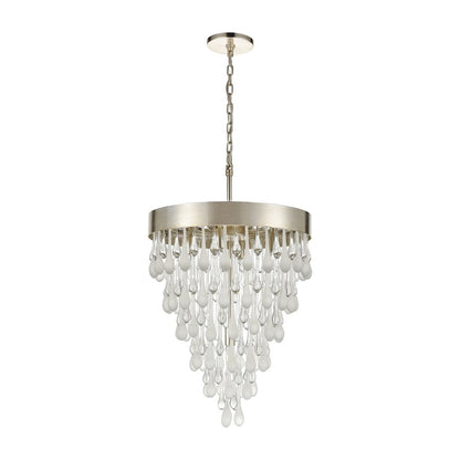 Morning Frost Chandelier, Silver