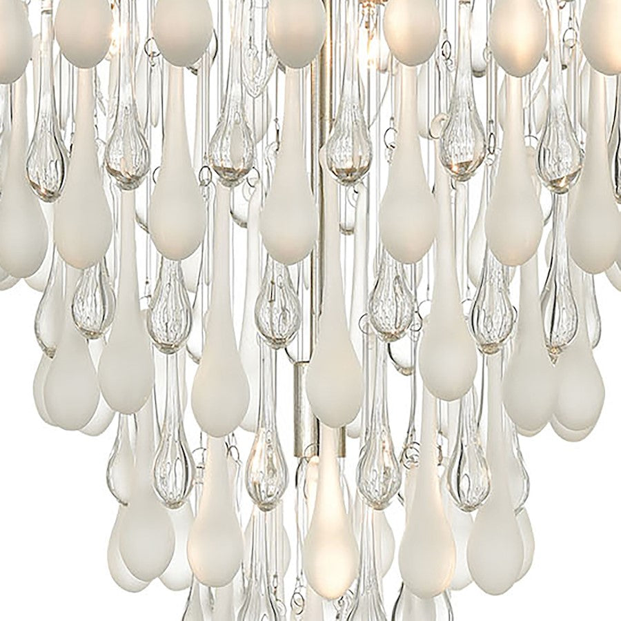 Morning Frost Chandelier, Silver