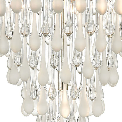 Morning Frost Chandelier, Silver