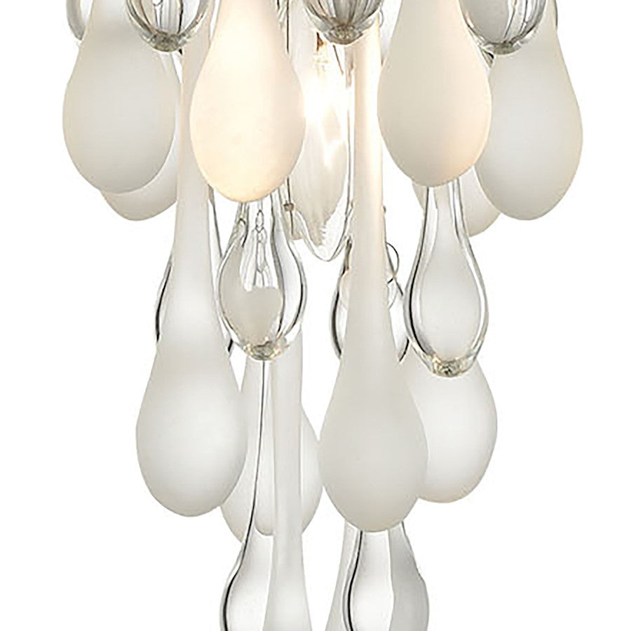 1 Light Mini Pendant, Silver/Clear