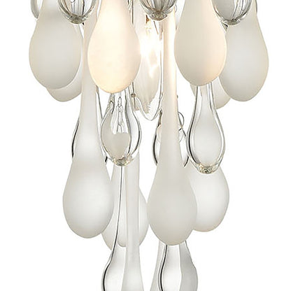 1 Light Mini Pendant, Silver/Clear