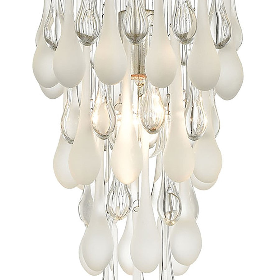 1 Light Mini Pendant, Silver/Clear