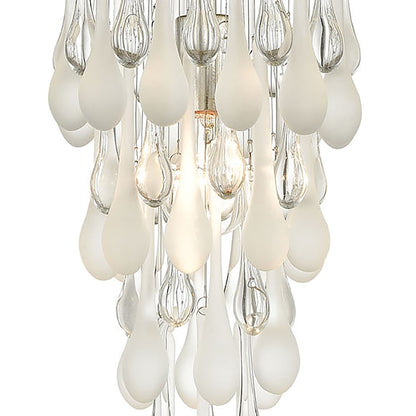 1 Light Mini Pendant, Silver/Clear