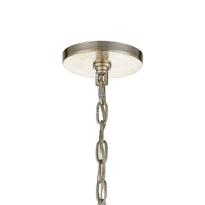 1 Light Mini Pendant, Silver/Clear