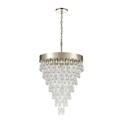 Morning Frost Chandelier, Silver