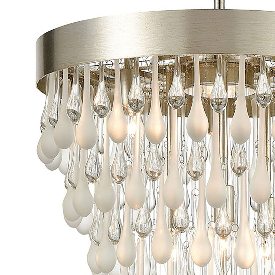 Morning Frost Chandelier, Silver