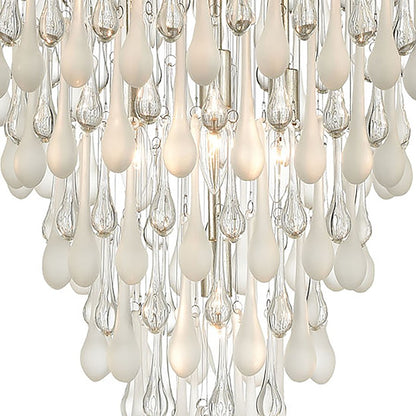 Morning Frost Chandelier, Silver