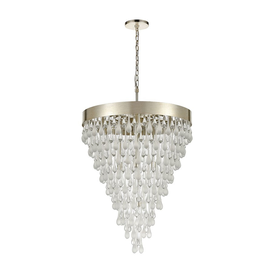 Morning Frost Chandelier, Silver