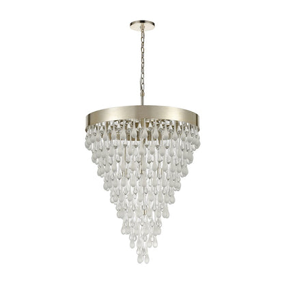 Morning Frost Chandelier, Silver