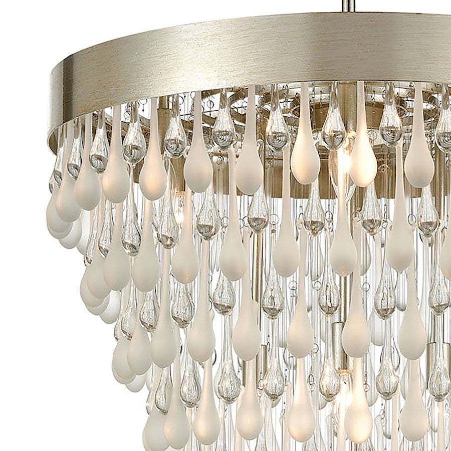 Morning Frost Chandelier, Silver