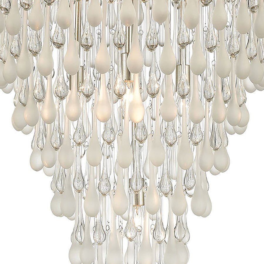 Morning Frost Chandelier, Silver