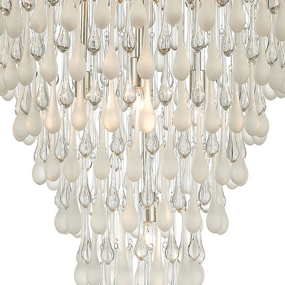 Morning Frost Chandelier, Silver