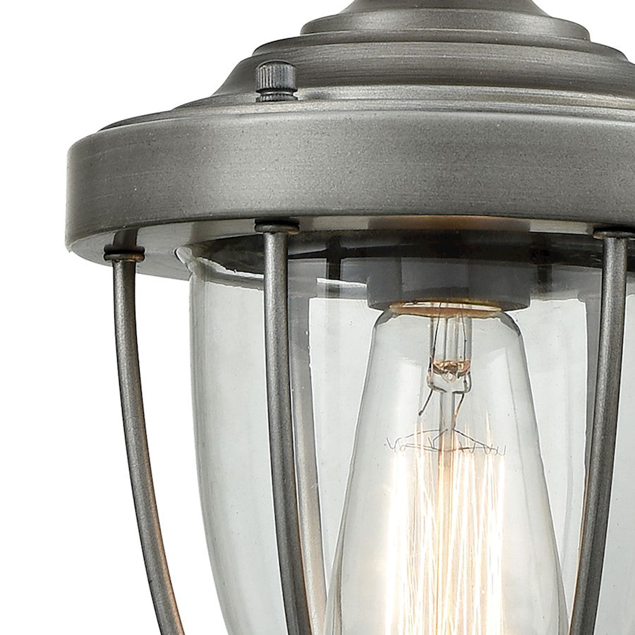 1 Light Mini Pendant, Clear Blown