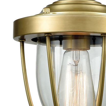 1 Light Mini Pendant, Clear Blown