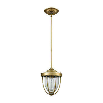 1 Light Mini Pendant, Clear Blown