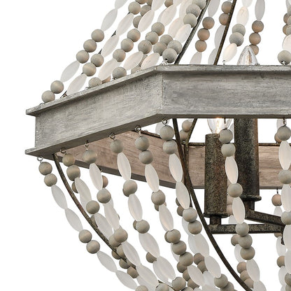 Summerton Chandelier, Gray & Rust