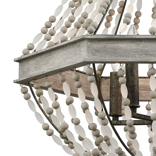 Summerton Chandelier, Gray & Rust