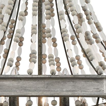 Summerton Chandelier, Gray & Rust