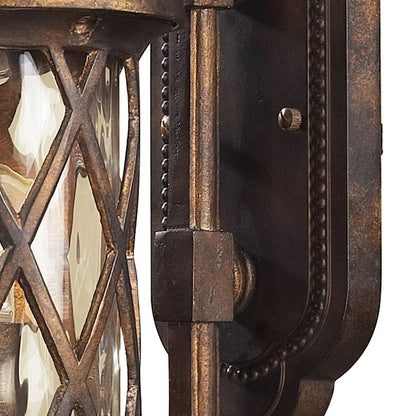 ELK Lighting Barrington Gate 1-Light Outdoor Wall, Hazelnut