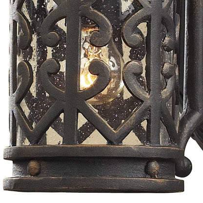 ELK Lighting Tuscany Coast 1-Light Outdoor Wall Lantern, Charcoal