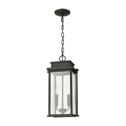 2 Light Outdoor Pendant, Bronze