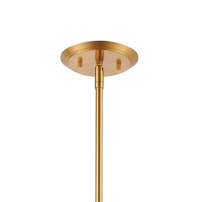 1 Light Mini Pendant, Brass/Clear