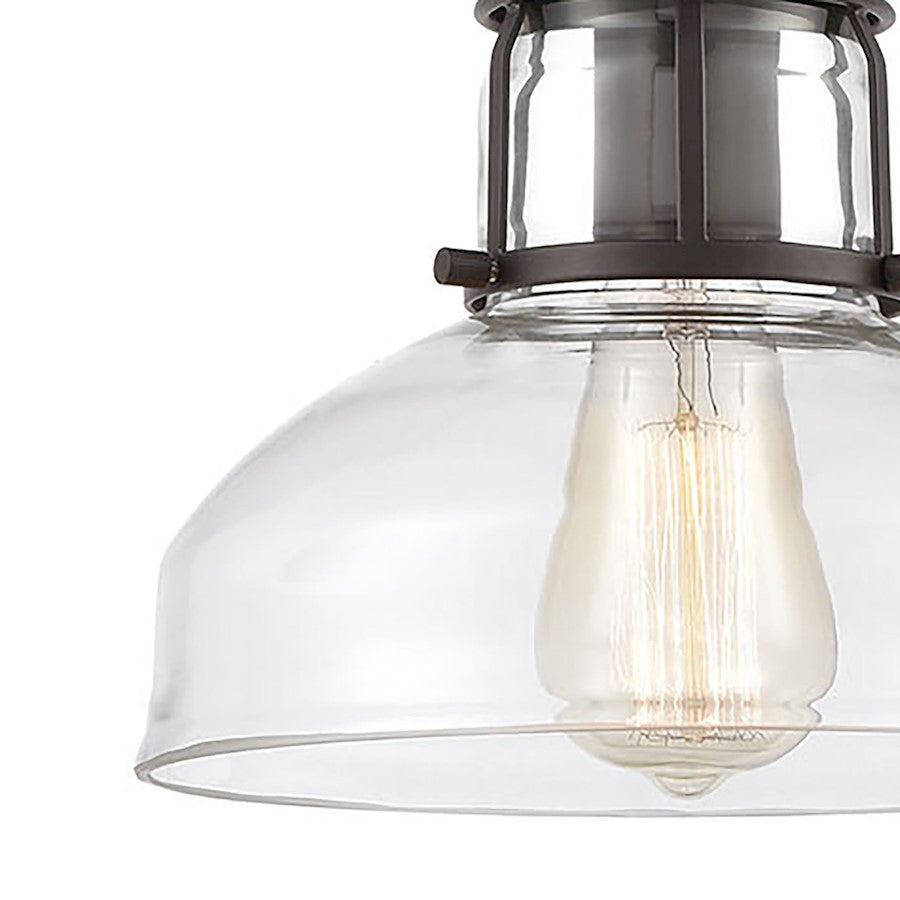 1 Light Mini Pendant, Clear