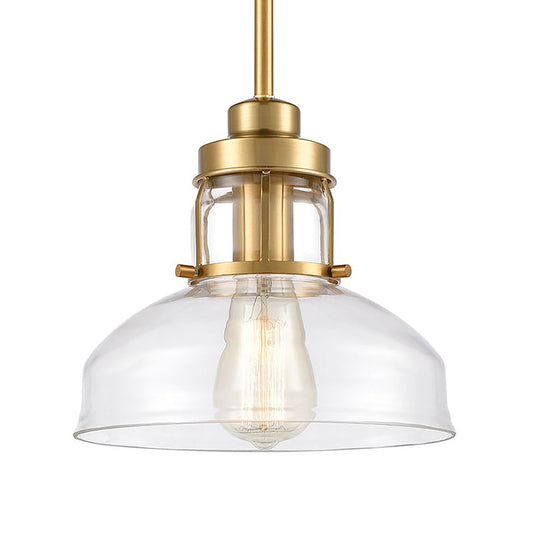 1 Light Mini Pendant, Clear