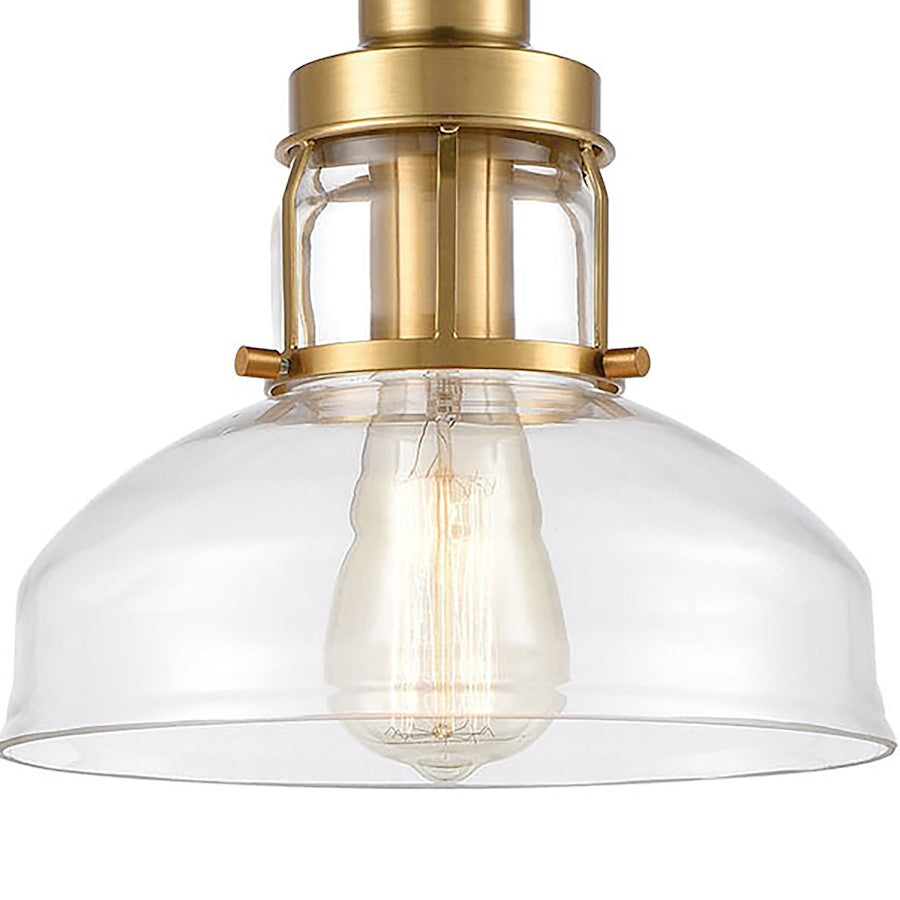 1 Light Mini Pendant, Clear
