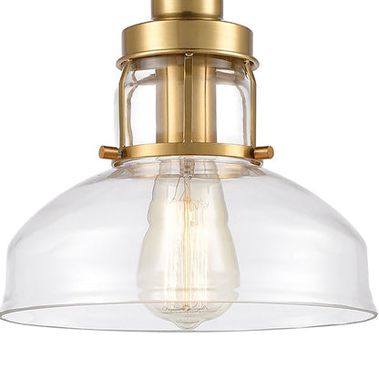 1 Light Mini Pendant, Clear