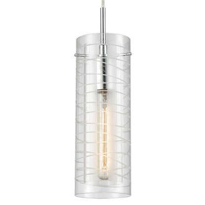 1 Light Mini Pendant, Chrome