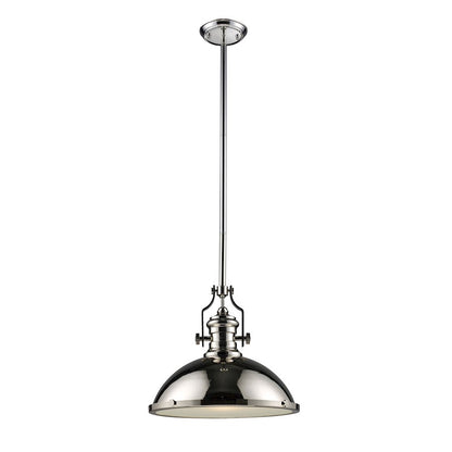 1 Light Dome Metal Pendant