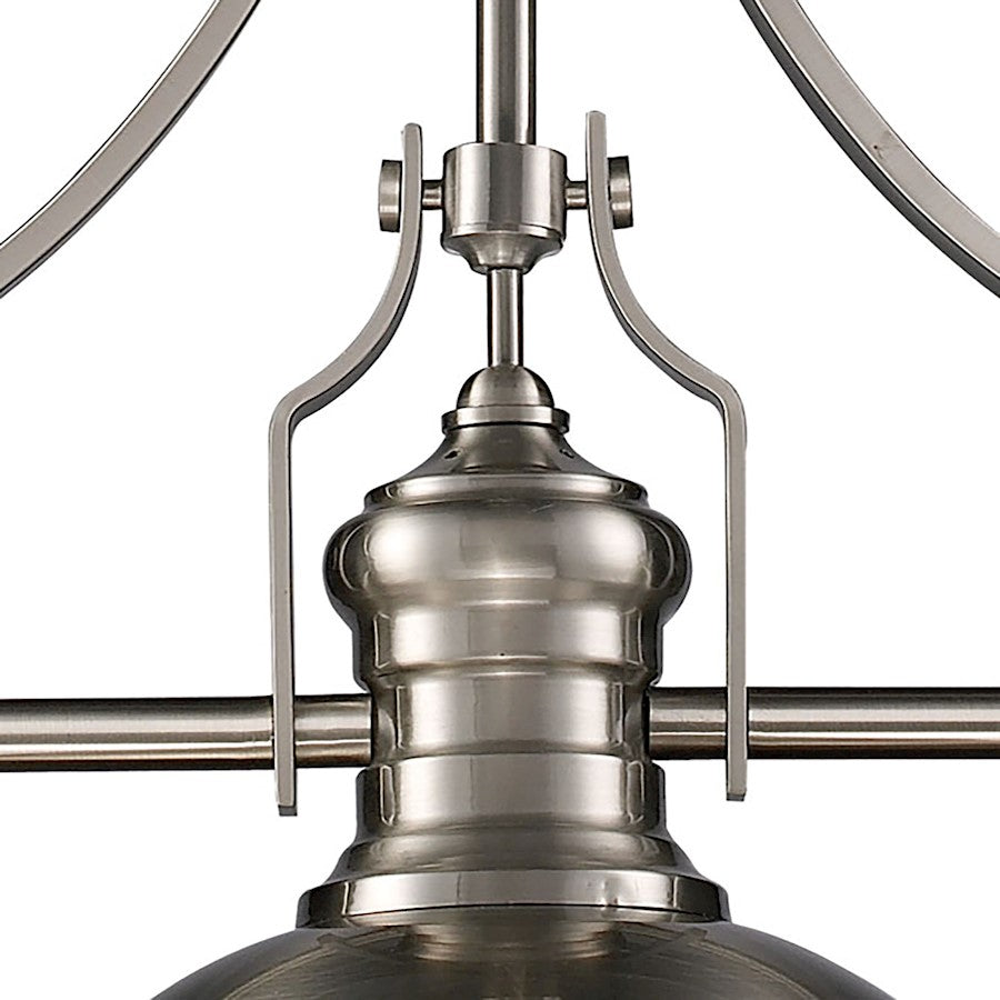 ELK Lighting Chadwick 3-Light Island, Satin Nickel