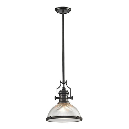 1 Light Pendant, Ribbed