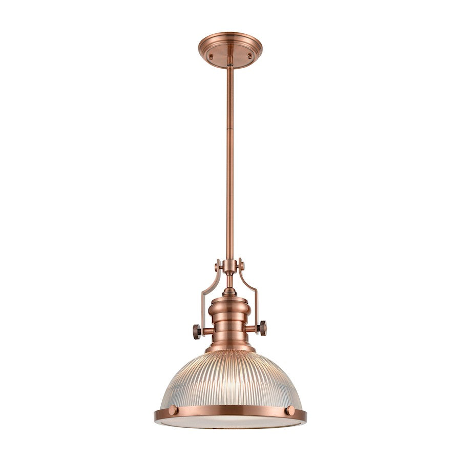 1 Light Pendant, Ribbed