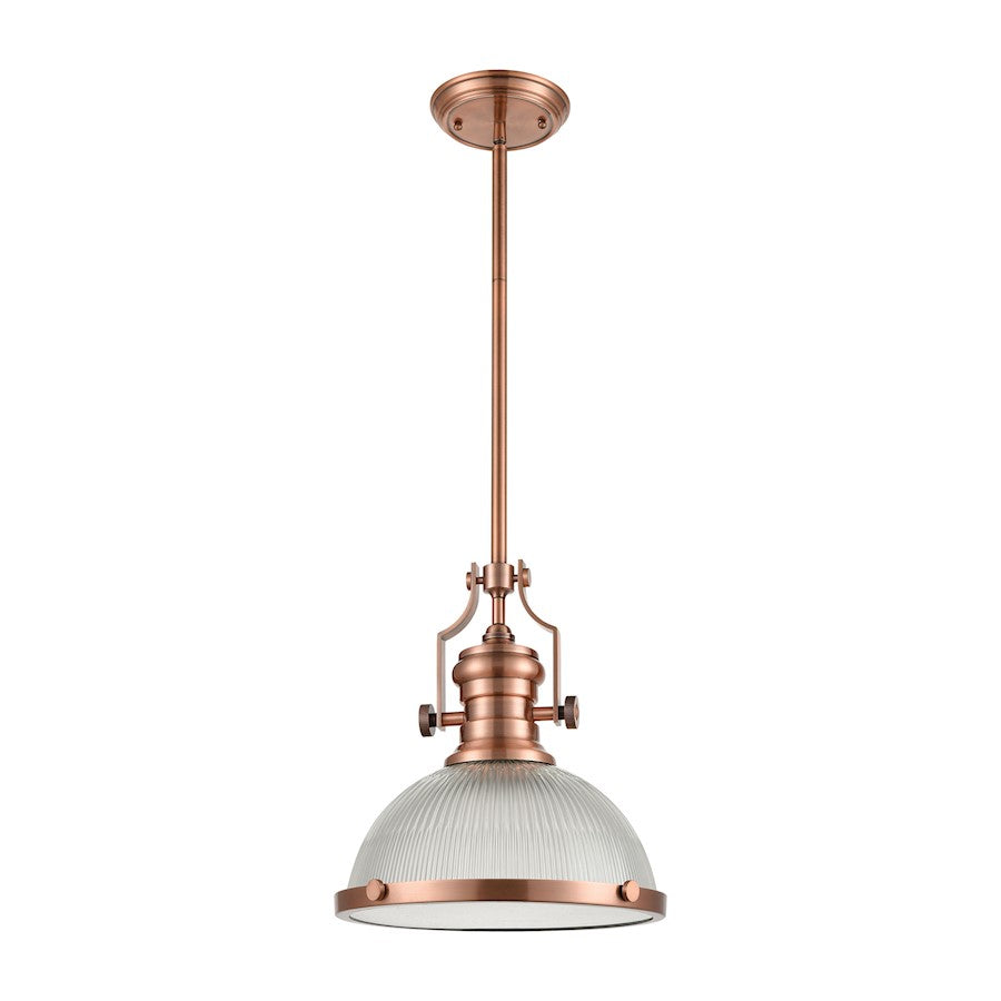 1 Light Pendant, Ribbed