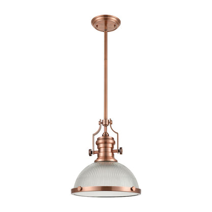1 Light Pendant, Ribbed