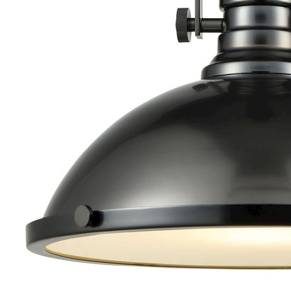1 Light Pendant, Black Nickel