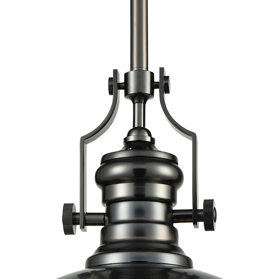 1 Light Pendant, Black Nickel
