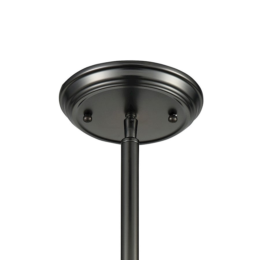 1 Light Pendant, Black Nickel