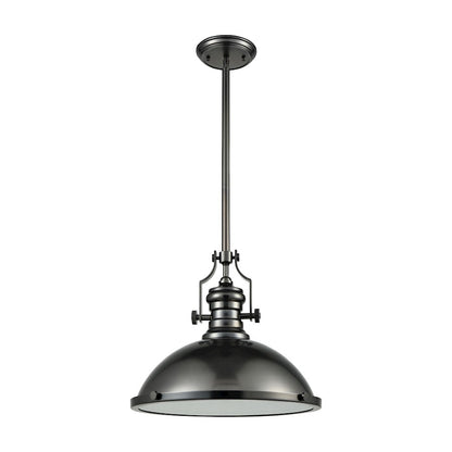1 Light Pendant, Black Nickel