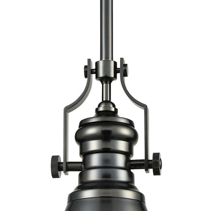 ELK Lighting Chadwick 1-Light Mini Pendant, Black Nickel