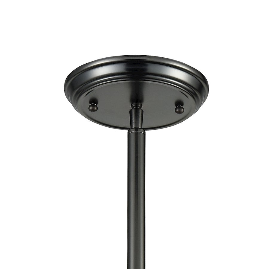 ELK Lighting Chadwick 1-Light Mini Pendant, Black Nickel